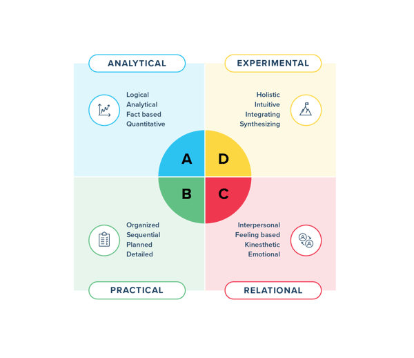 Whole Brain Thinking quadrants