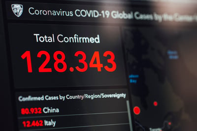 Canva - Coronavirus Statistics on Screen