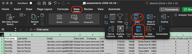 CSV File_Remove Duplicates