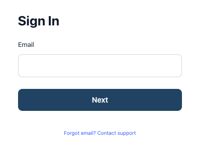 Sign In_Enter Email Address