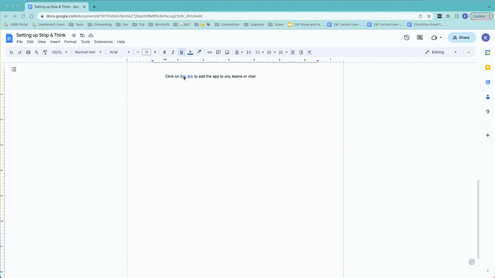 Stop and Think - Install