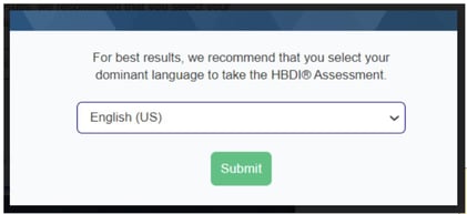 select hbdi language