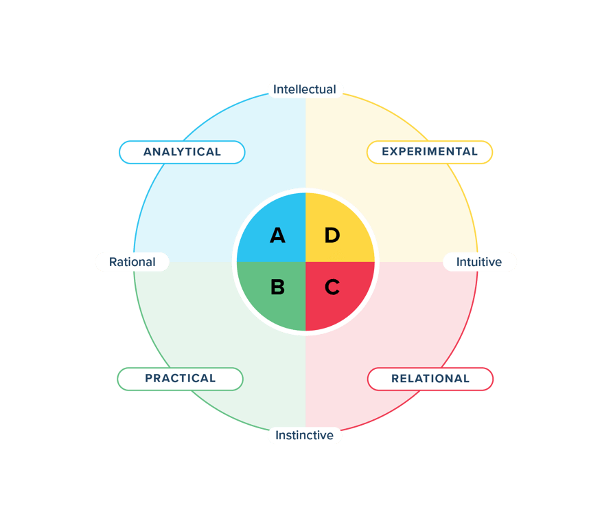 Whole Brain Thinking quadrants