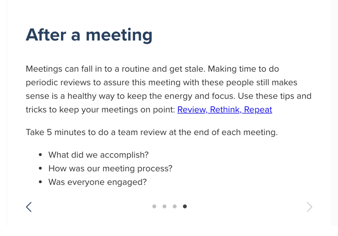 Microsoft Teams - Stop & Think - After a meeting