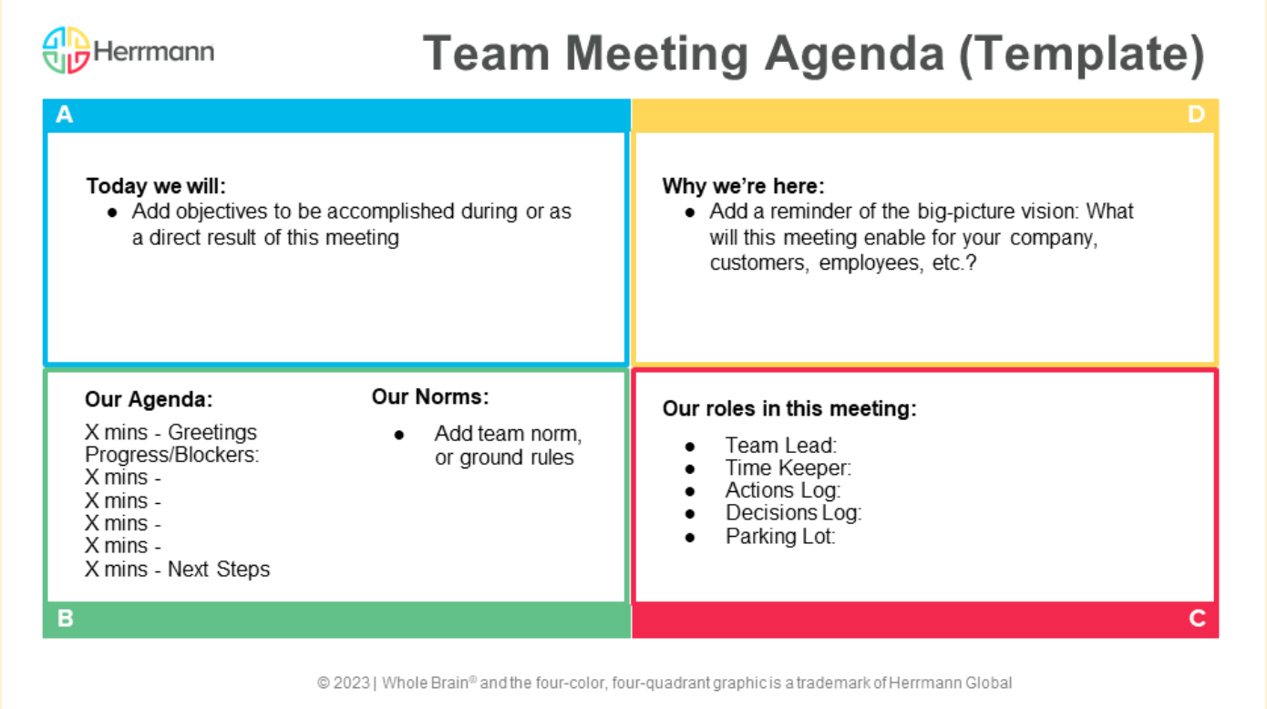 Team Meeting Agenda 