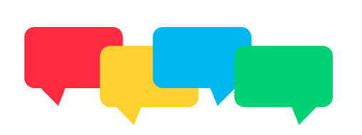 Illustration of speech bubbles
