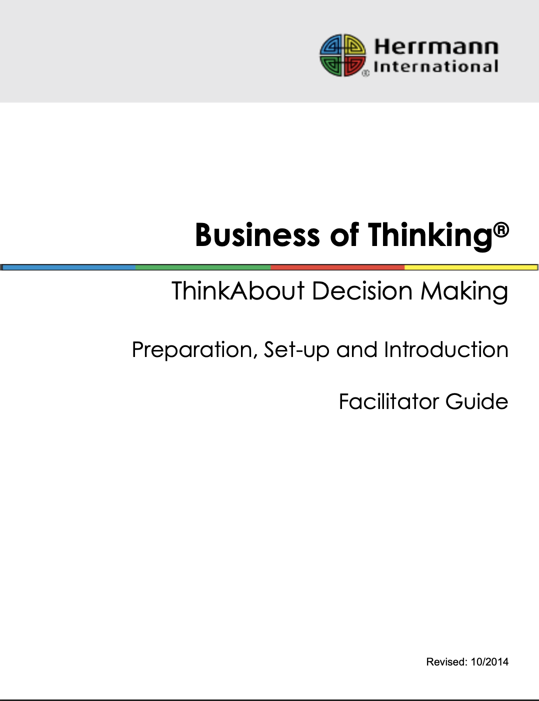 BOT Decision Making Facilitator Guide