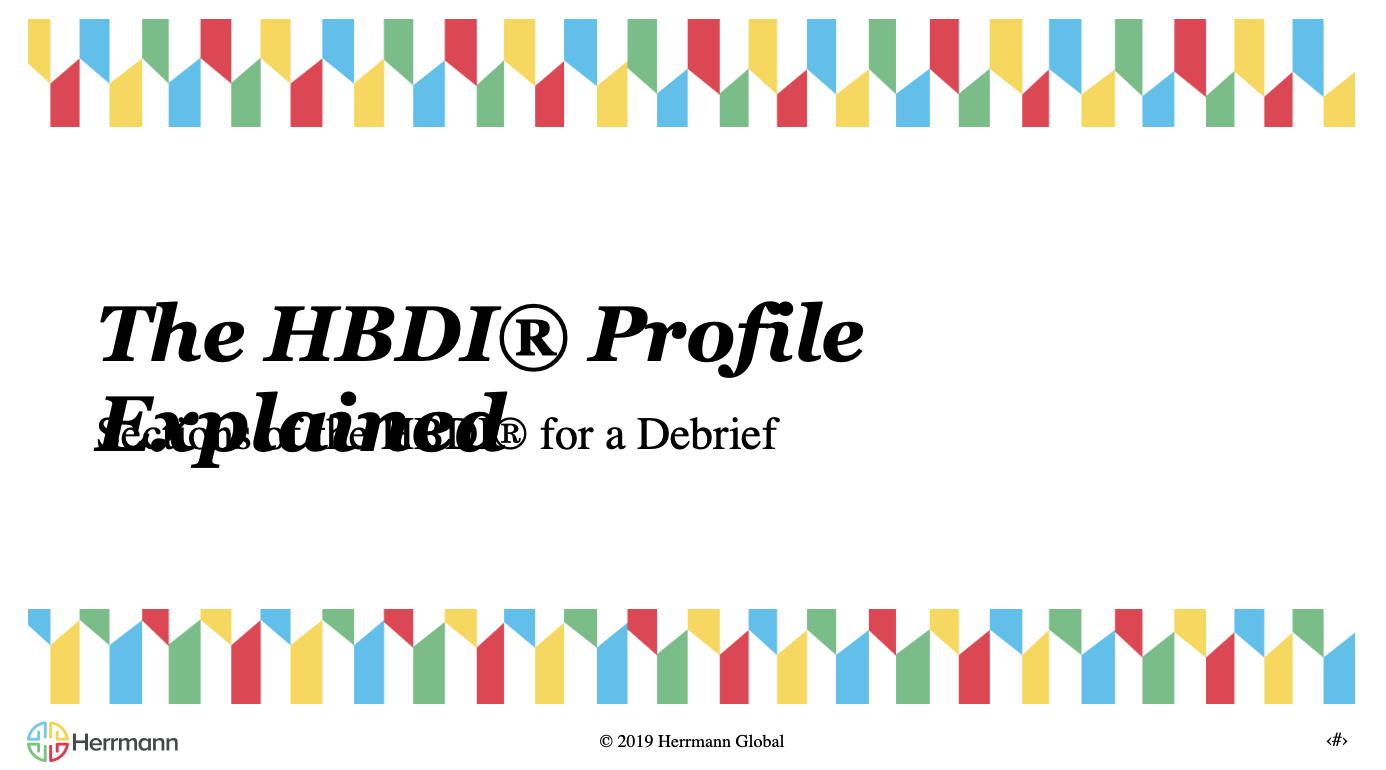 HBDI Profile Explanation