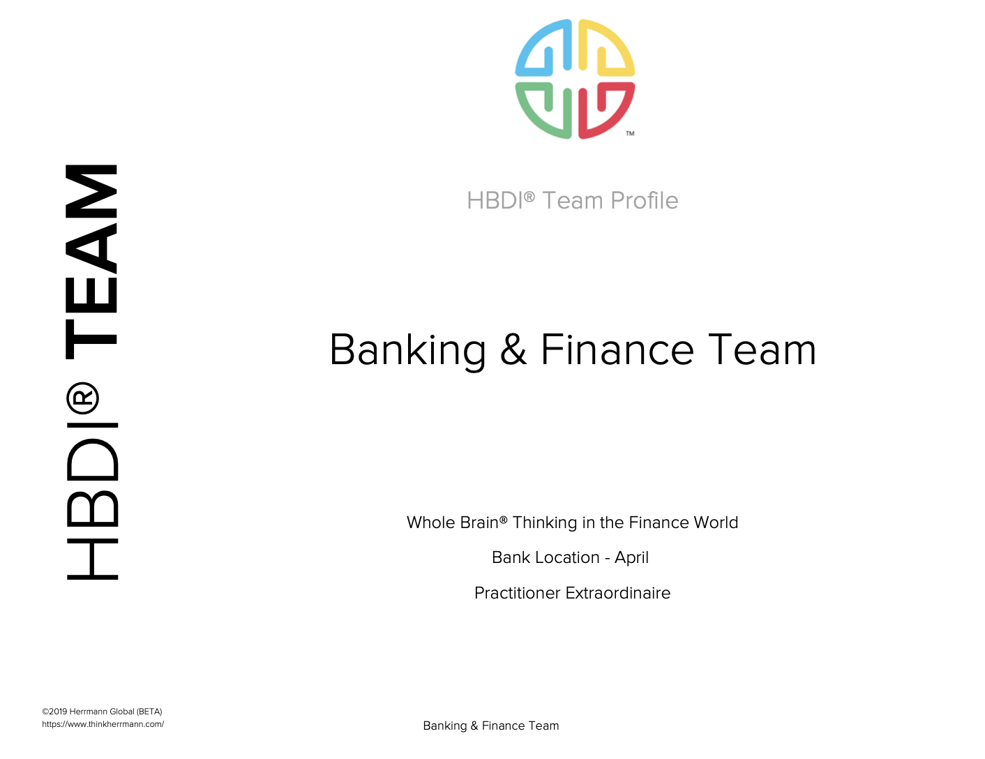 Sample Team Profile - Banking and Finance