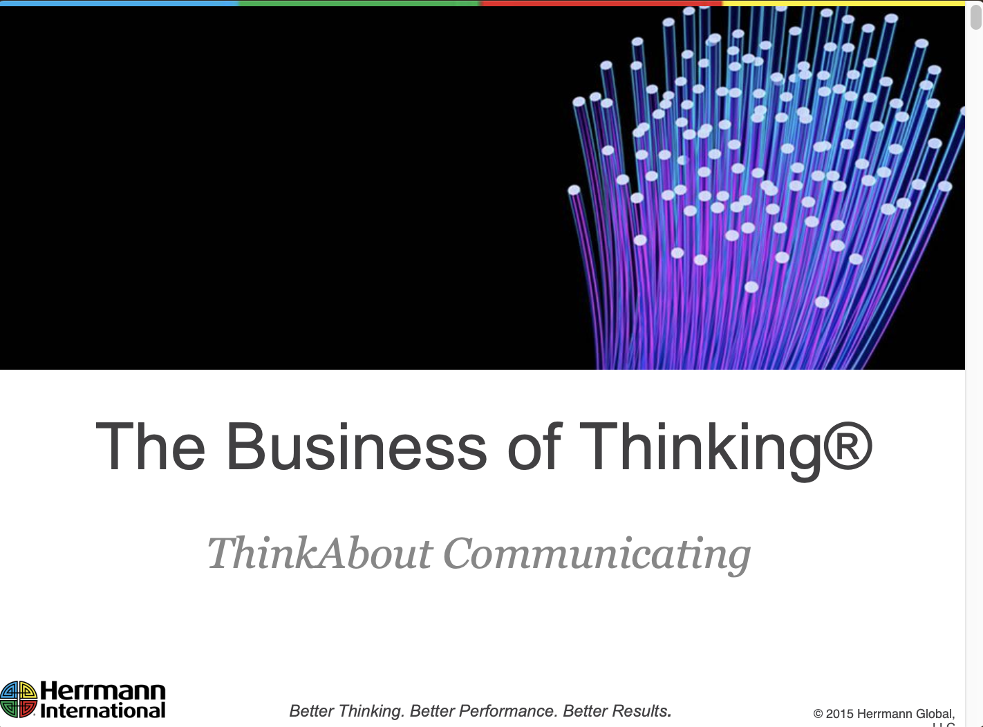 Start Communicating - Slide Deck